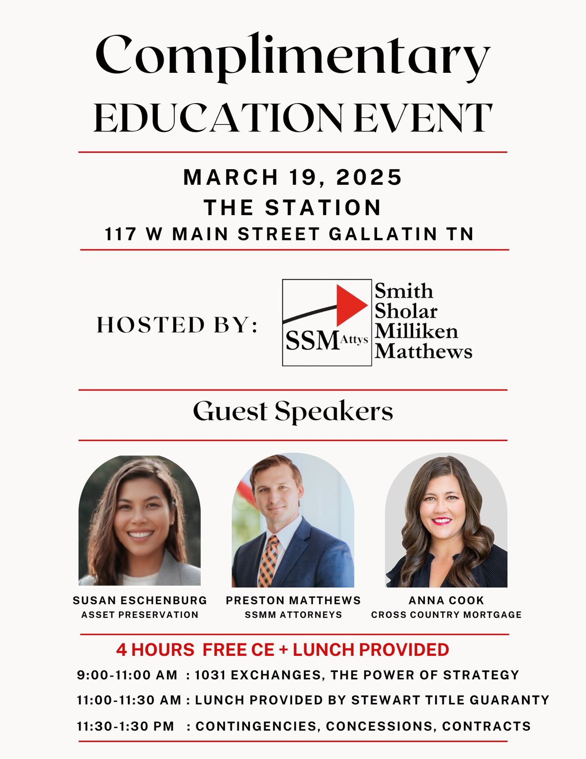 Free Education Event- 4 hours CE w\/lunch provided! 