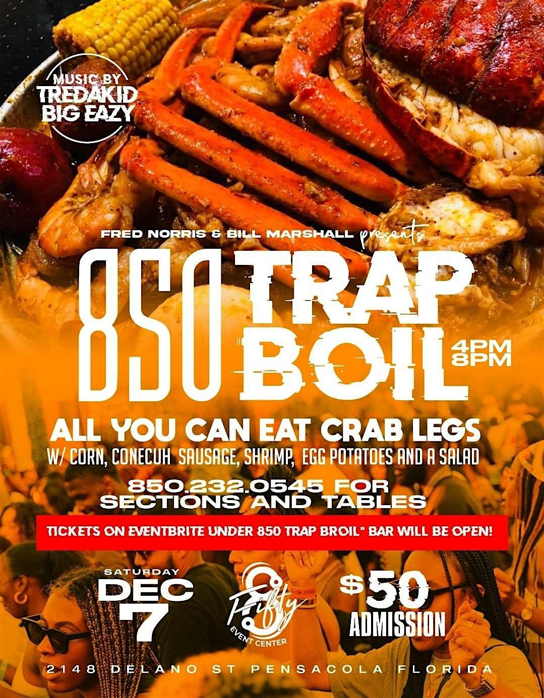 850 Trap Crab Broil