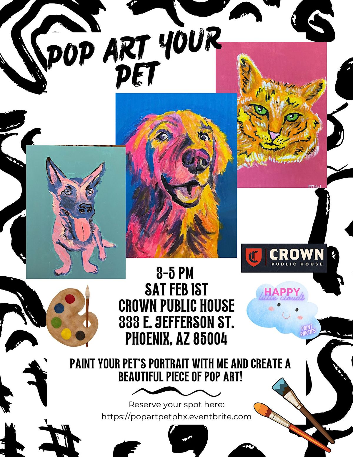 Pop Art your Pet at Crown Public House