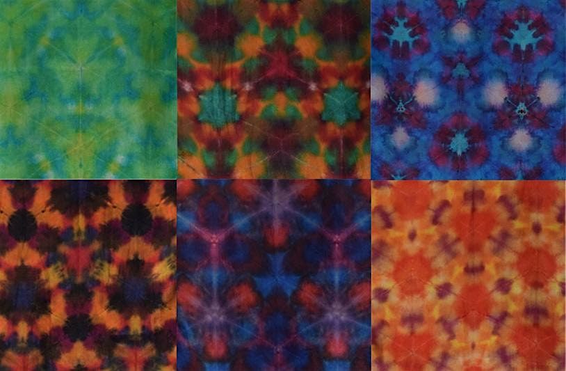 Dye a Shibori silk scarf - classroom based