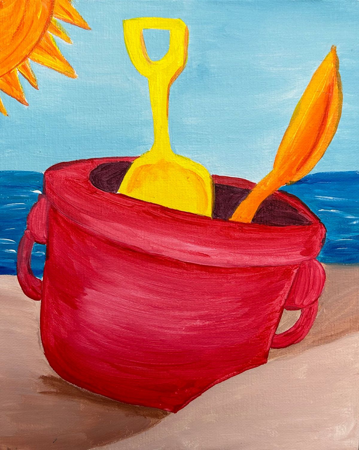 Kids Art-Beach Bucket