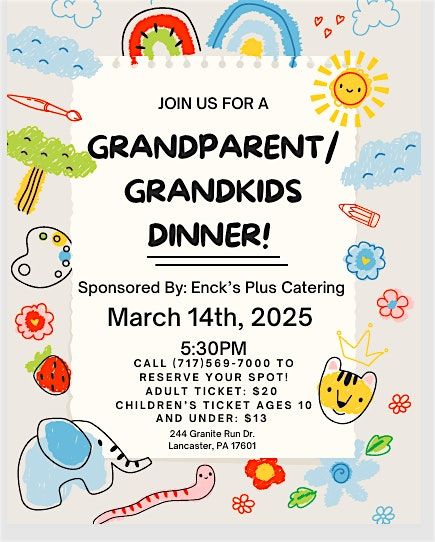 Grandparent\/Grandkid Dinner