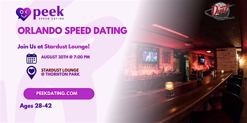 Orlando Speed Dating  (Ages 28-42) @ Stardust Lounge by Peek Dating