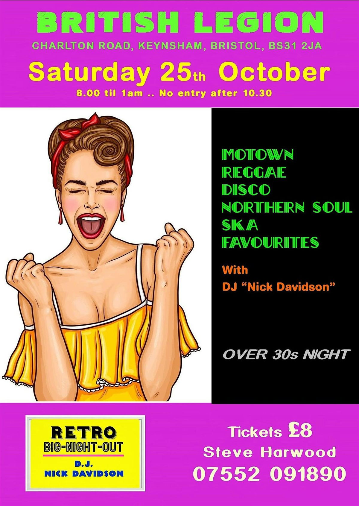 Retro night for over 30s