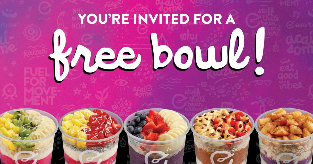 FREE BOWLS! Everbowl New Tampa Friends & Family