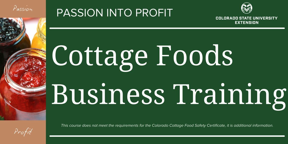 Cottage Foods Business Training