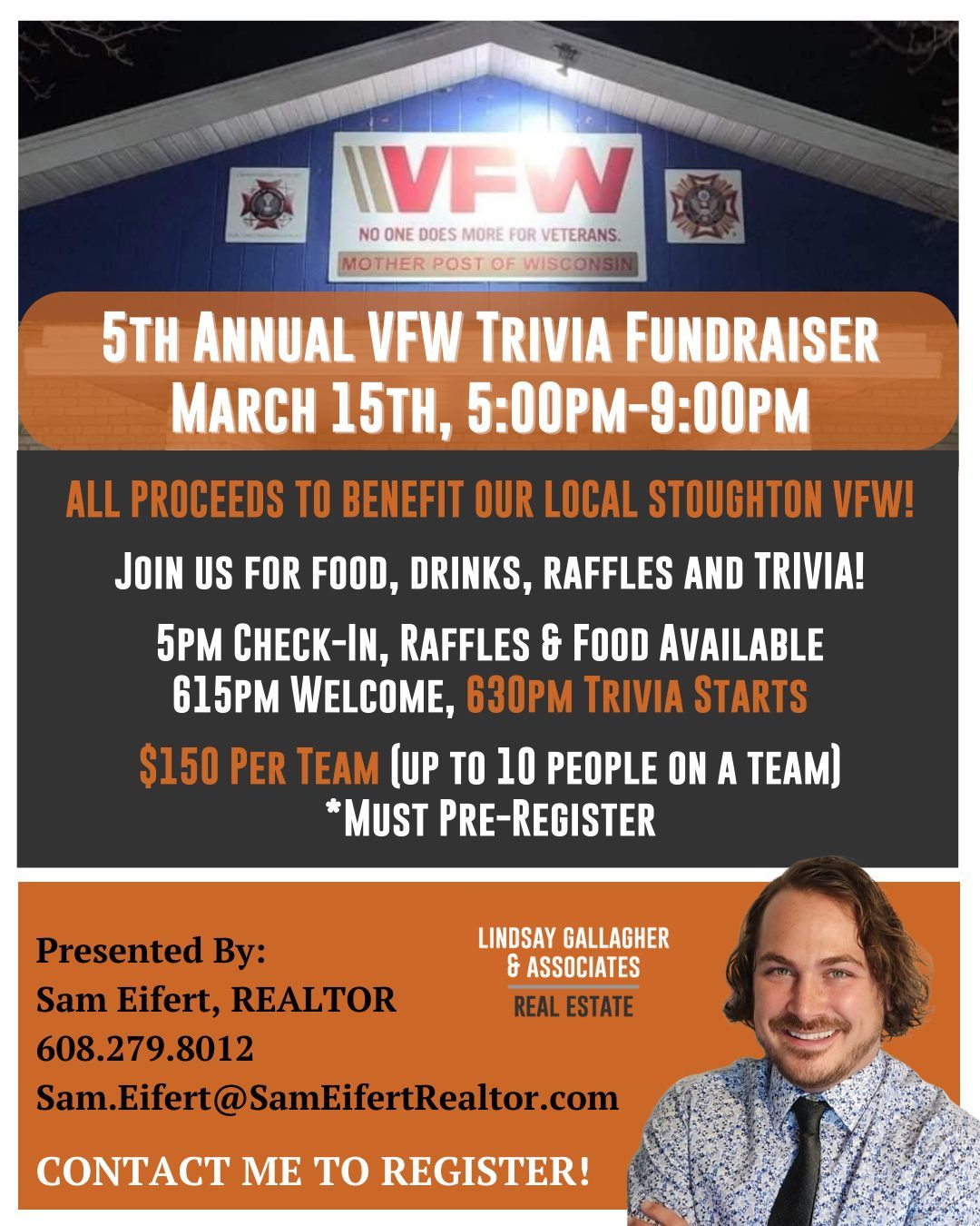 5th Annual VFW Trivia Fundraiser