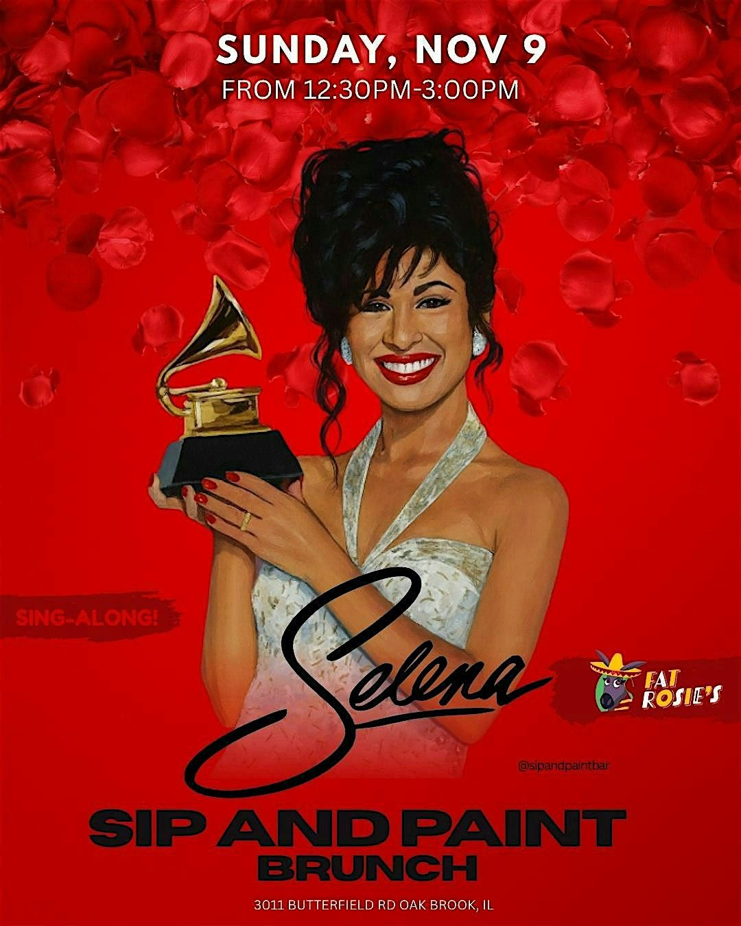 Selena Quintanilla Themed Sip and Paint Brunch