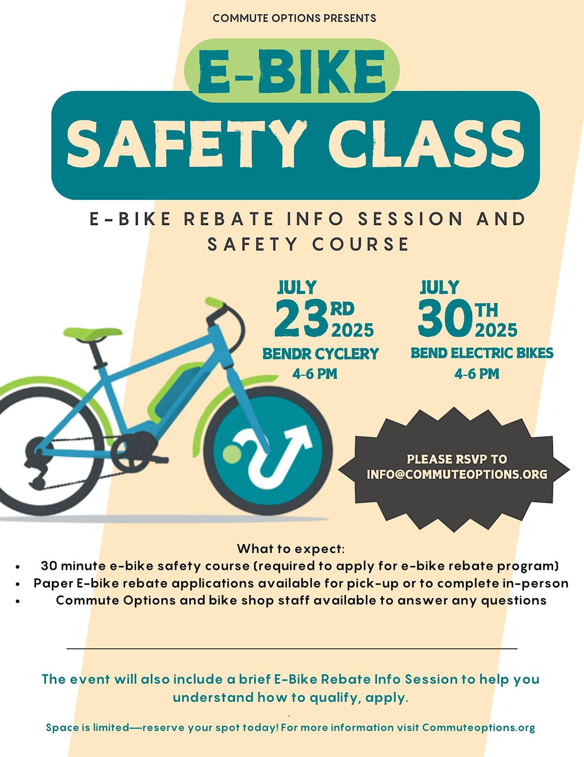 E-Bike Rebate Info Session and Safety Course