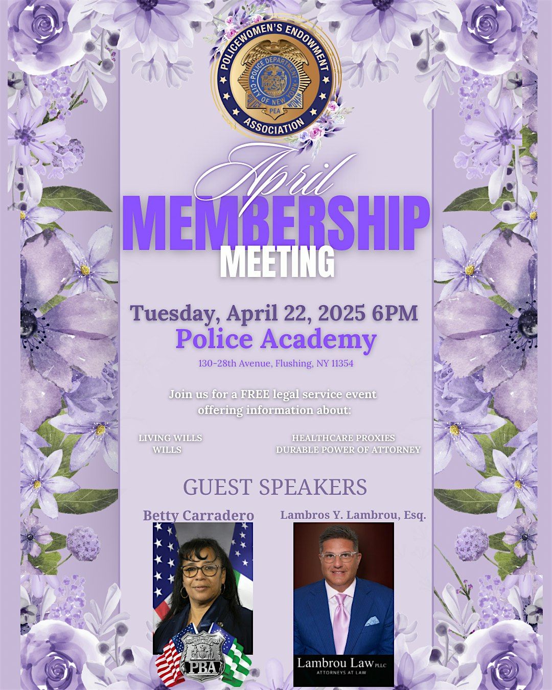 April Membership Meeting