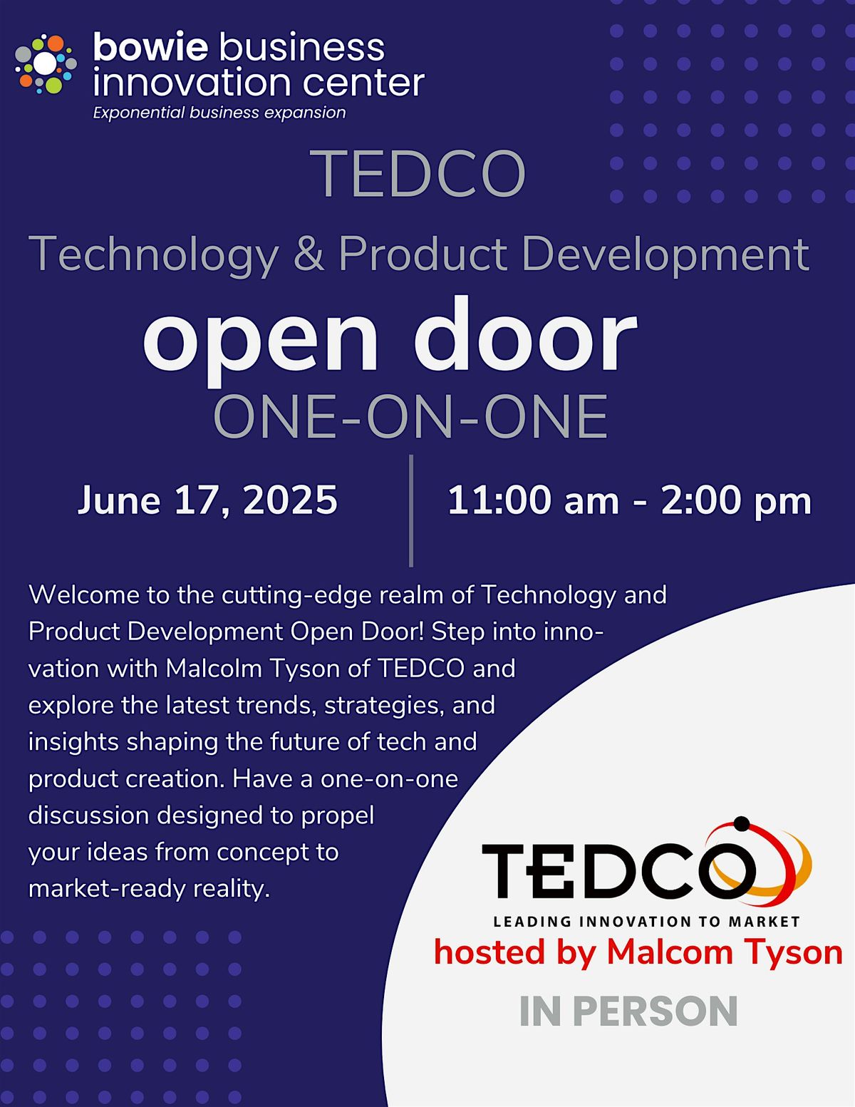 TEDCO Open Door