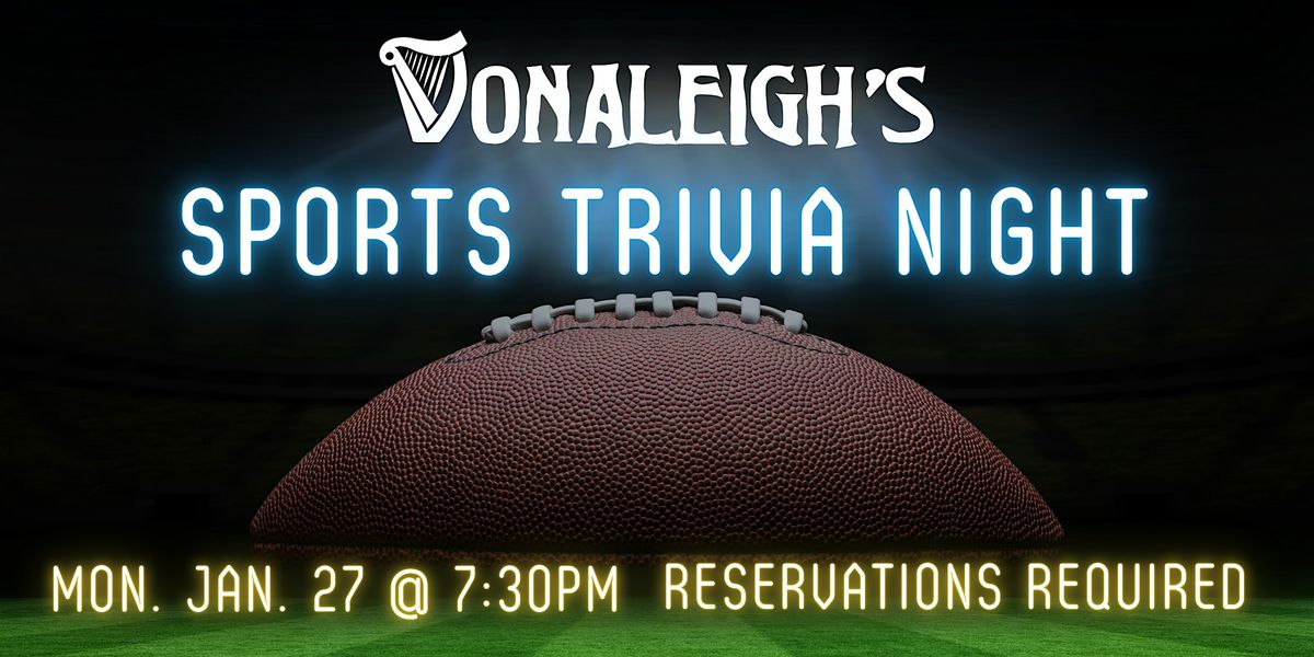 Donaleigh's Sports Trivia Night