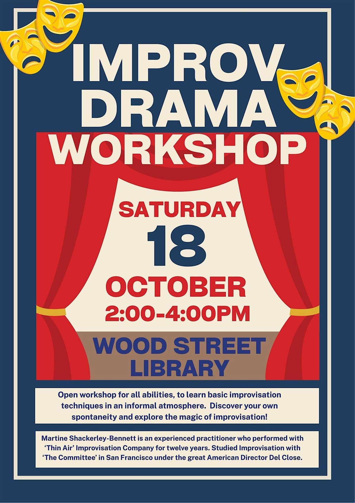 Improvisation Drama  Workshop @Wood Street Library