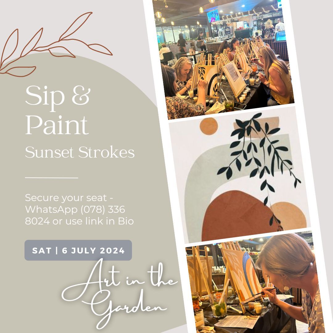 Sip & Paint - Sunset Strokes by Art in the Garden