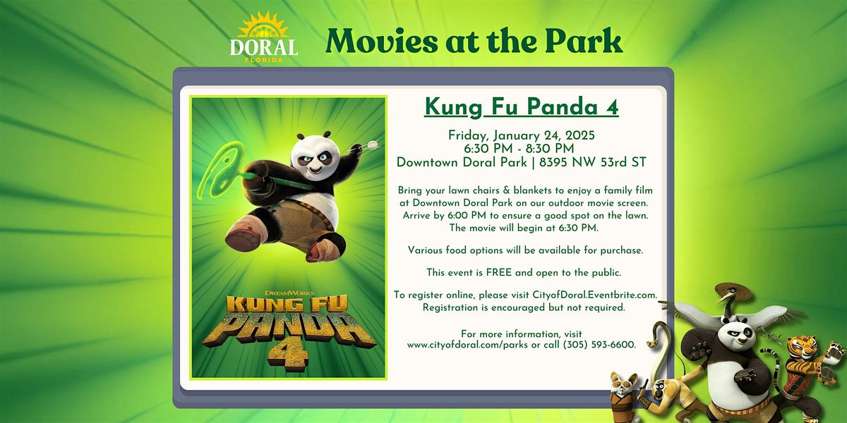 Movies at the Park ft. Kung Fu Panda 4