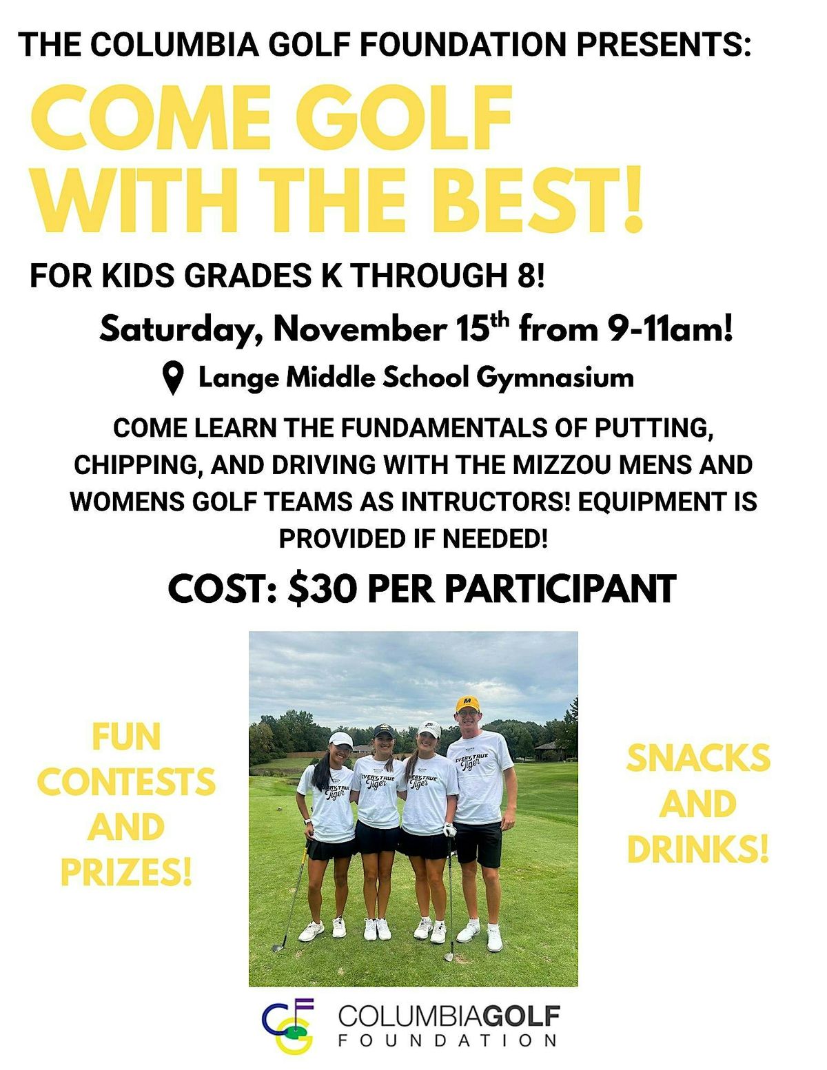Come Golf With the Best!!