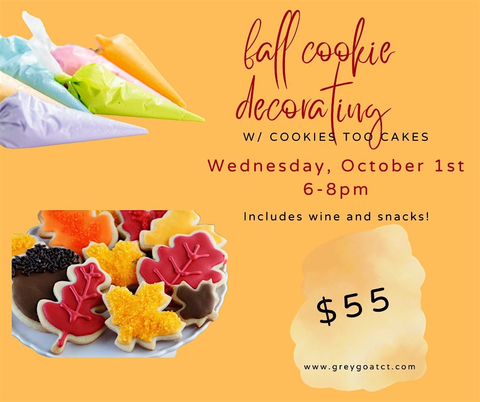 10.1.25 Fall\/Halloween Cookie Decorating Class