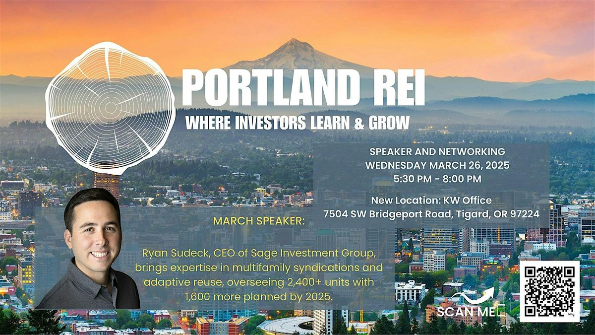 Portland REI March Meetup: Sage Investments CEO Ryan Sudeck