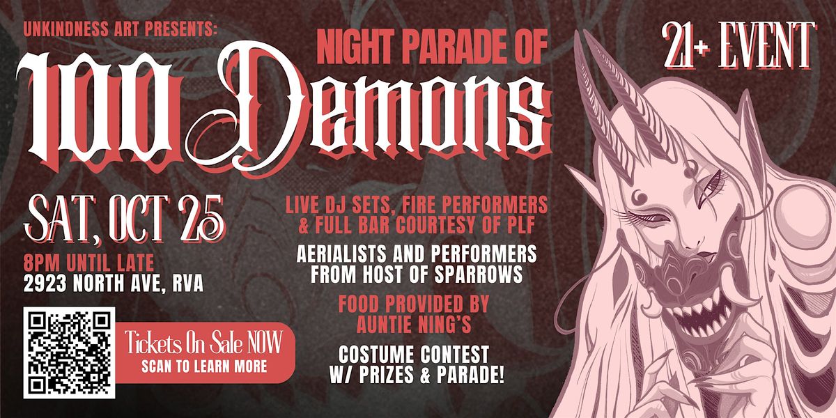 Unkindness Art's 2025 Halloween Party: Night Parade of 100 Demons