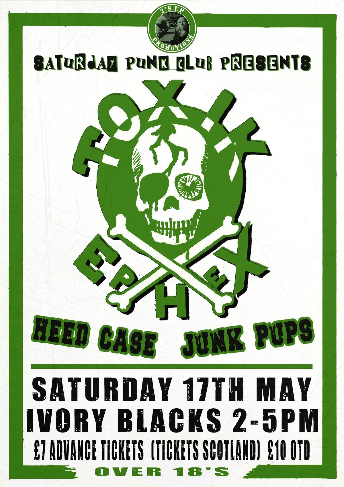 Saturday Punk Club w\/ Toxik Ephex + Heed Case + Junk Pups