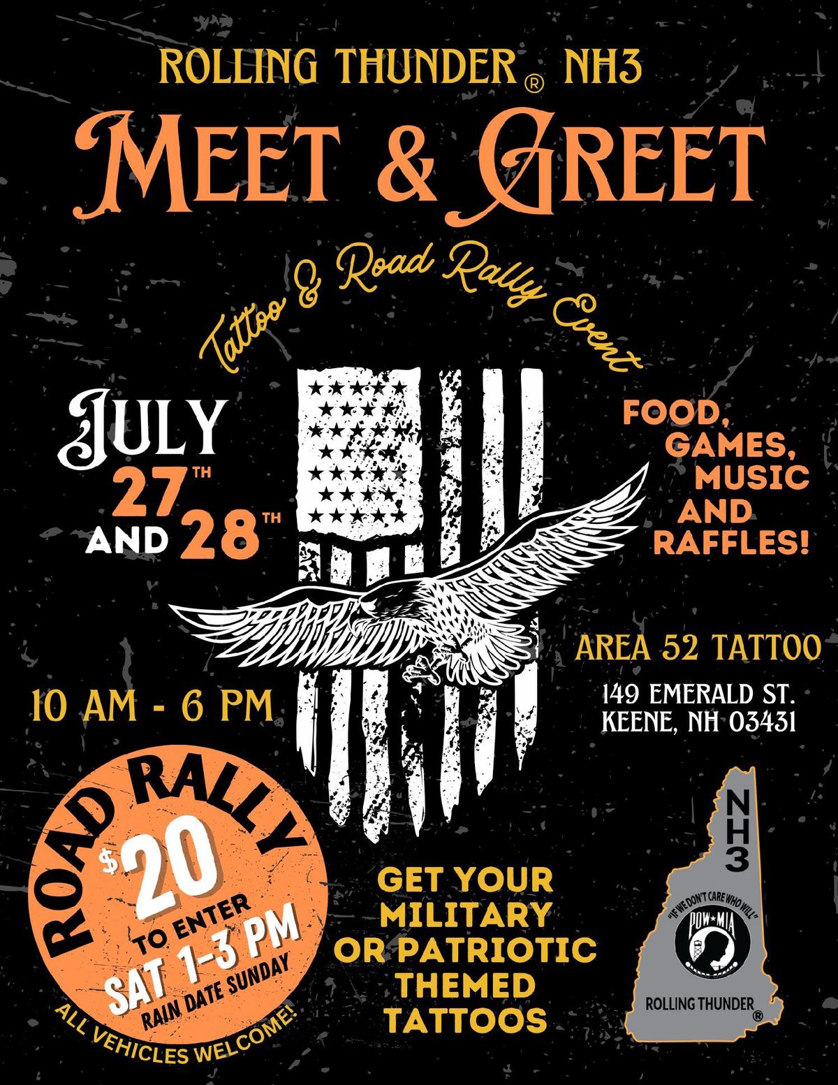 Meet & Greet Tattoo & Road Rally Event