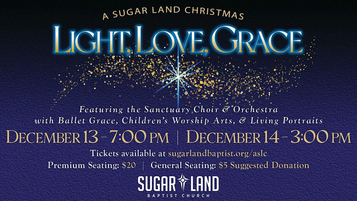 A SUGAR LAND CHRISTMAS SAT 12\/13\/25  7:00pm