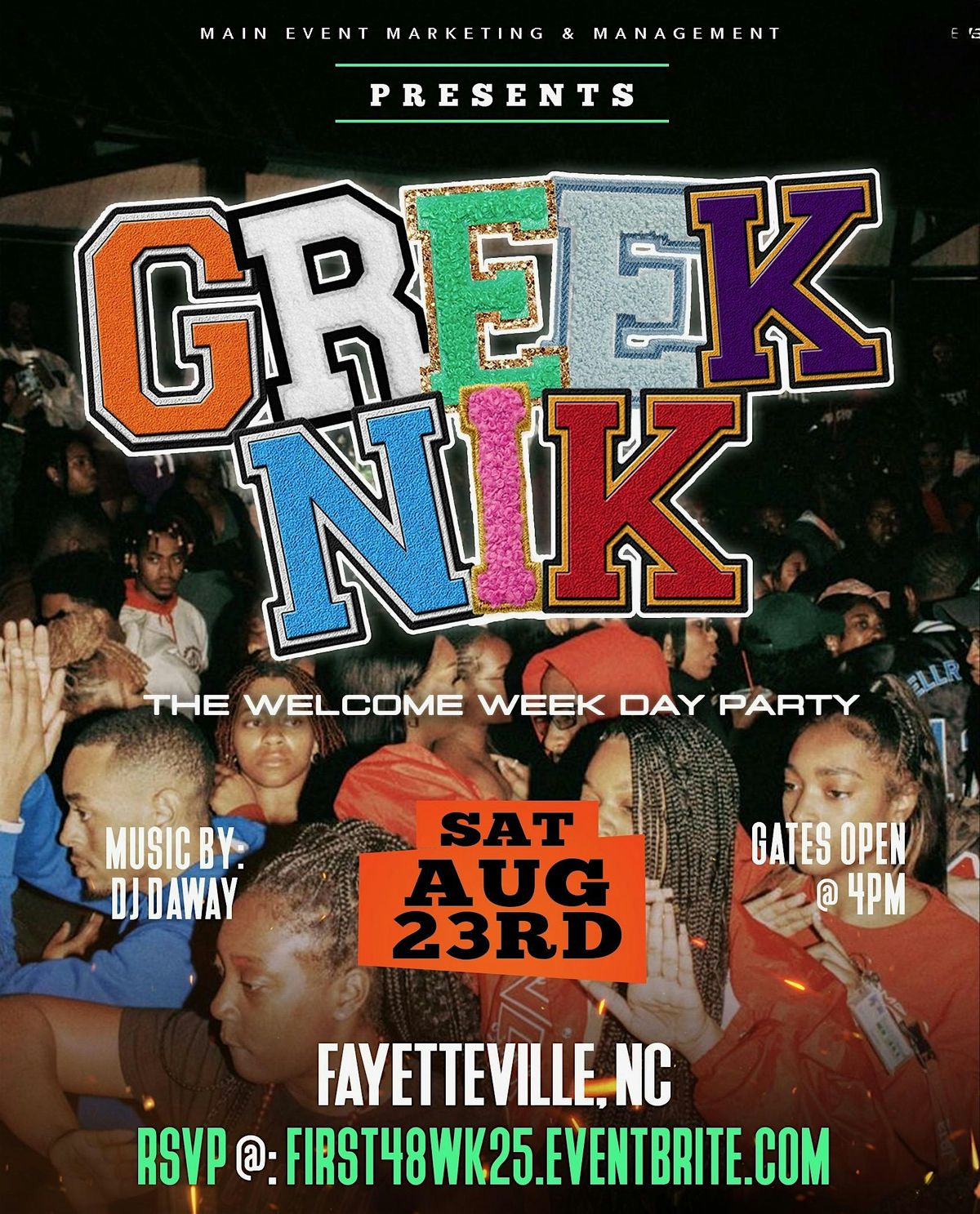 GREAKNIK || THE WELCOME WEEK DAY PARTY
