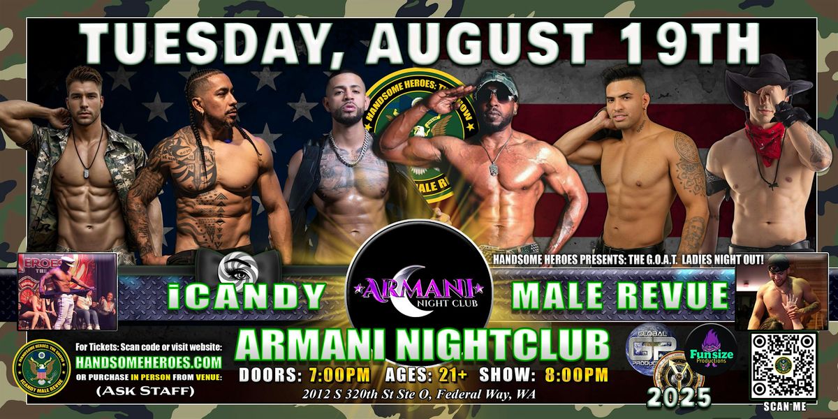 Federal Way, WA - iCandy Male Revue @Armani Nightclub