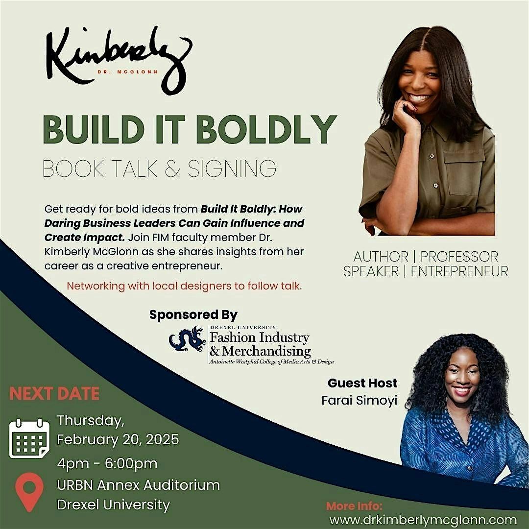 Build It Boldly: Book Talk & Signing