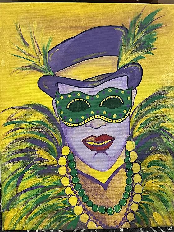 Mardi Gras Paint and Sip