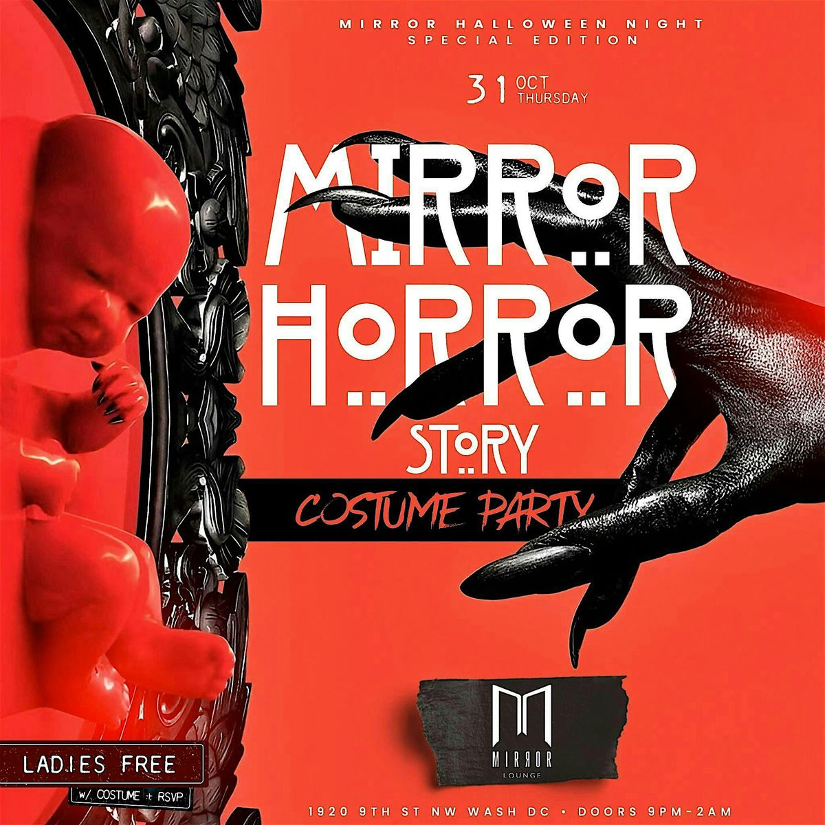 "MIRROR HORROR STORY" HALLOWEEN COSTUME PARTY