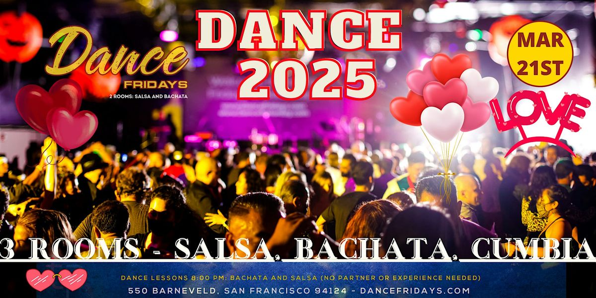 Salsa Dancing, Bachata Dancing, Cumbia Room, FOUR Dance Lessons for ALL