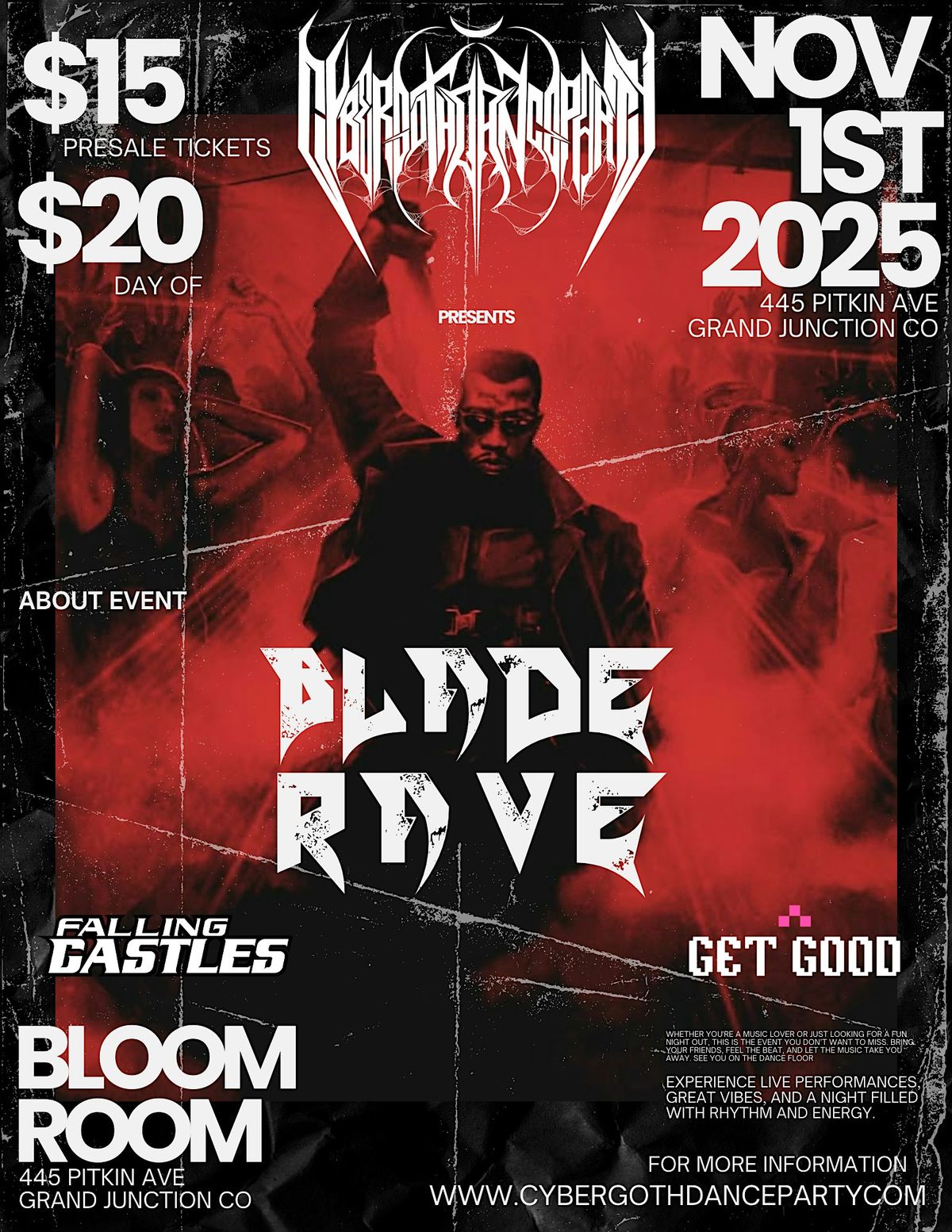 Cyber Goth Dance Party Presents: BLADE RAVE @ The Bloom Room