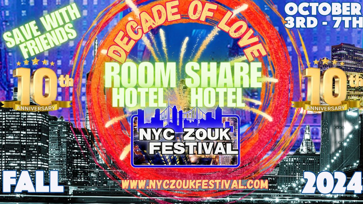 NYC ZOUK FESTIVAL 2024 - ROOM SHARE BOOK NOW