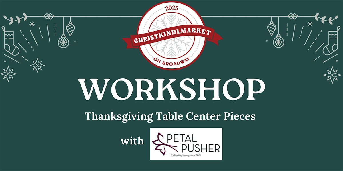 Thanksgiving Table center pieces with Petal Pusher
