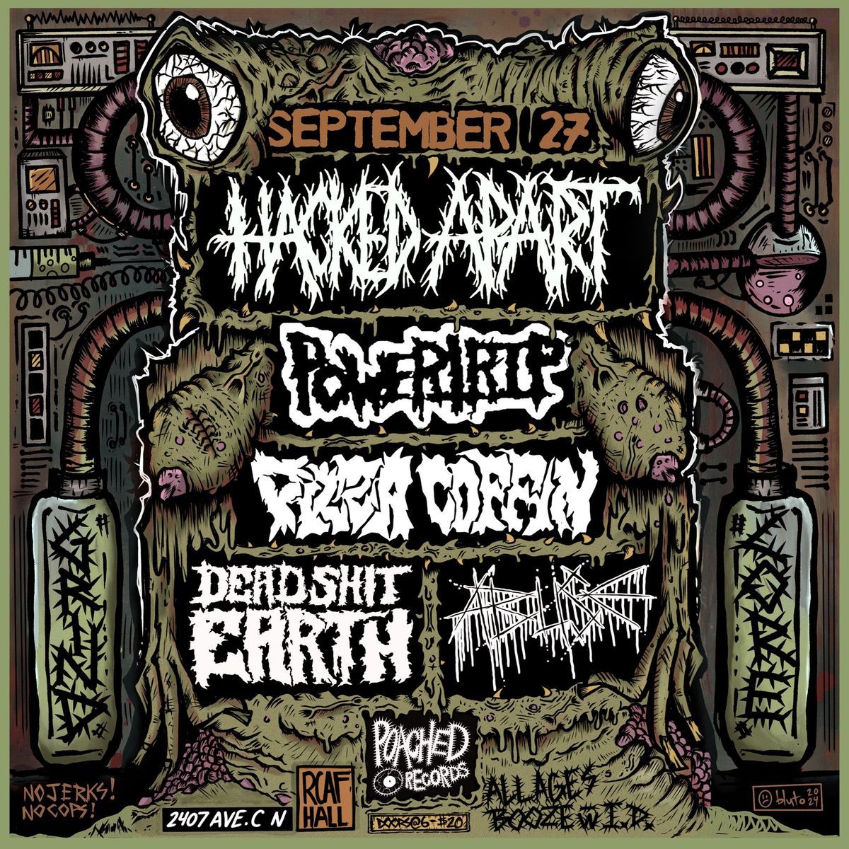 HACKED APART & POWERTRIP + PizzaCoffin\/\/DeadShitEarth\/\/Abuse