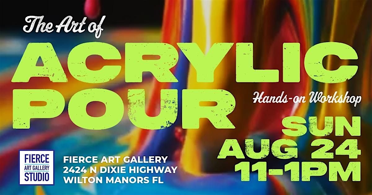 Ready to Pour, Play, and Let Go?  Acrylic Pour Class for all levels
