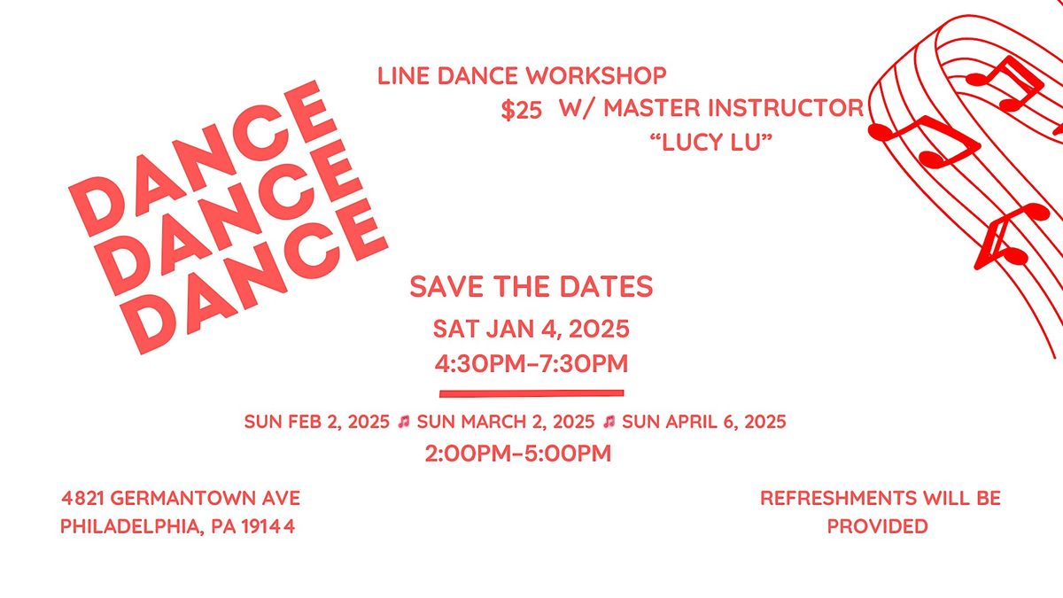 Line Dance Workshop w\/ Master Instructor Lucy Lu