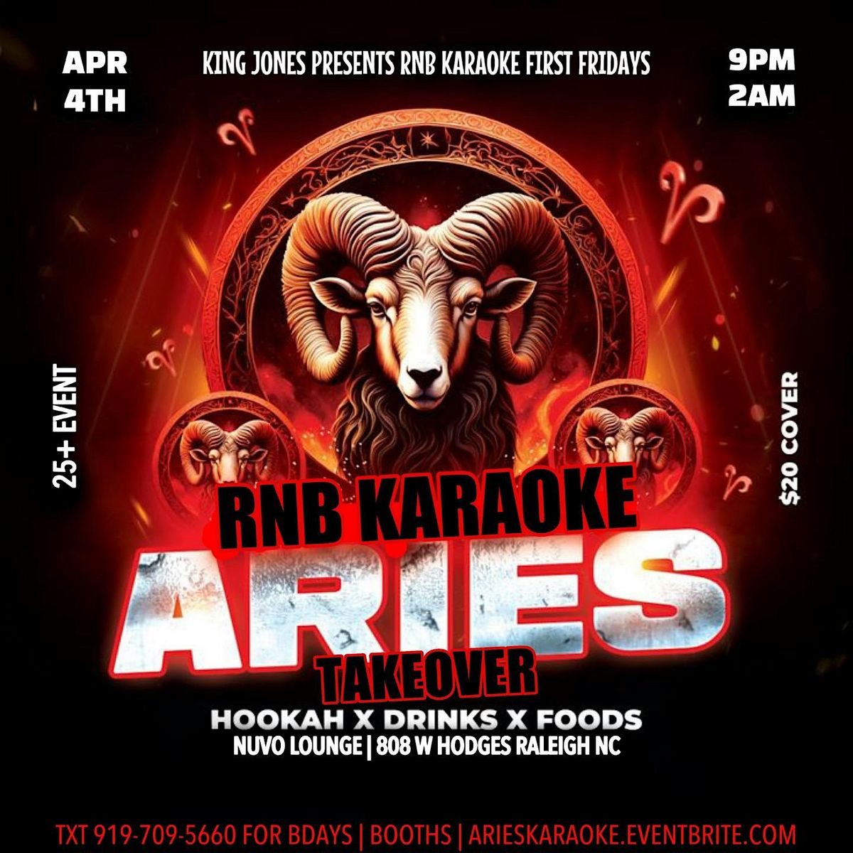 RnB Karaoke | First Fridays : Aries Takeover