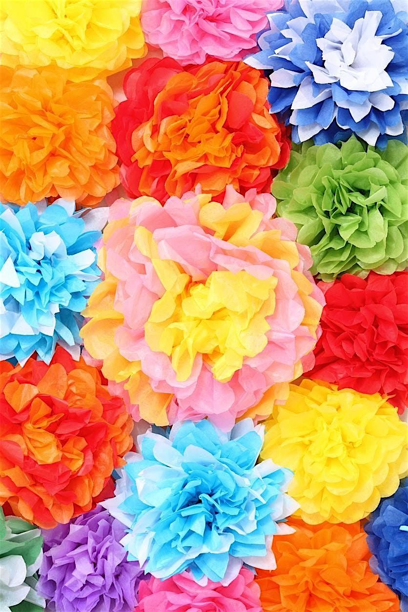 Tissue Paper Flower Making