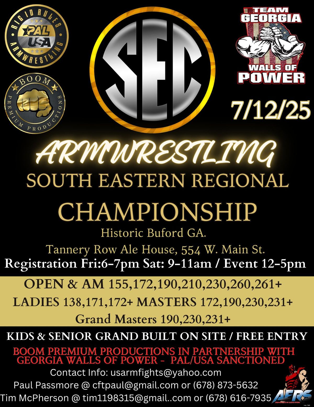 South Eastern Championship Armwrestling