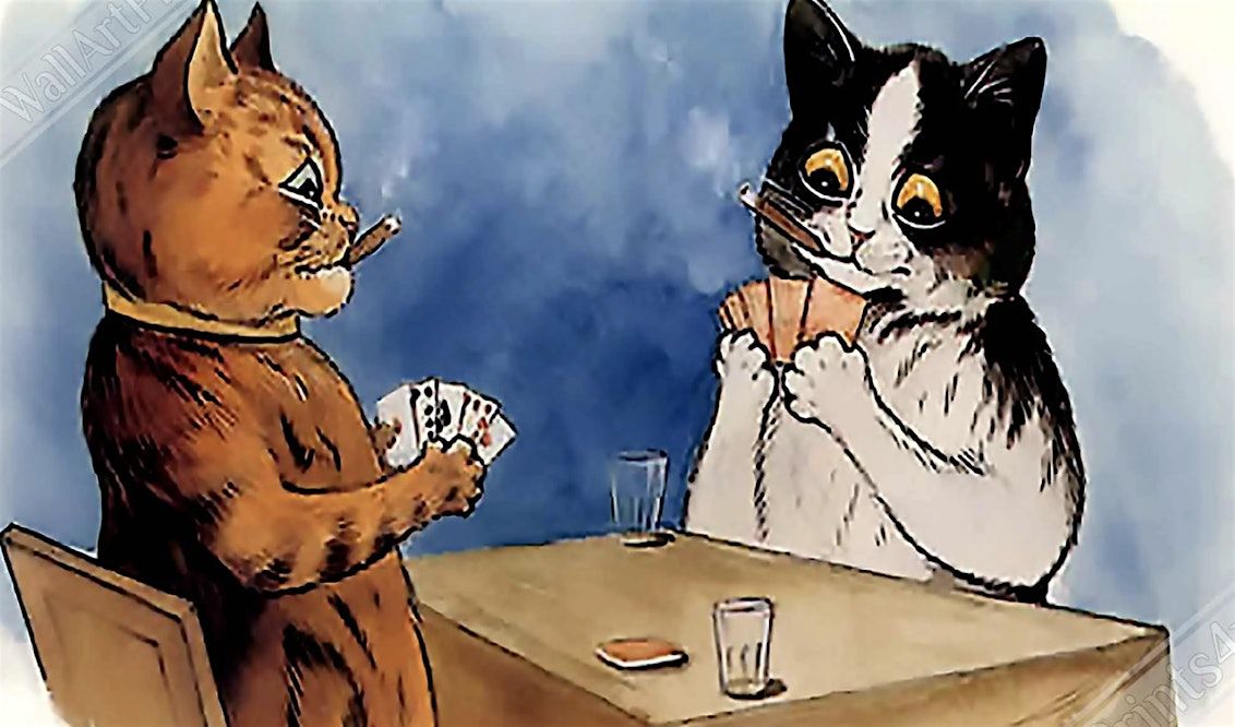 Euchre Night with Cats!