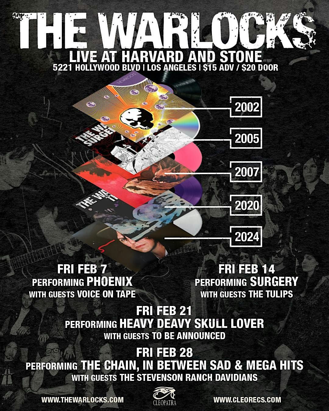 The Warlocks play the Phoenix Album live at Harvard & Stone Fri Feb 07