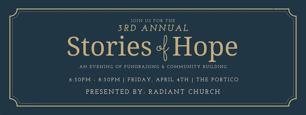 3rd Annual Stories of Hope