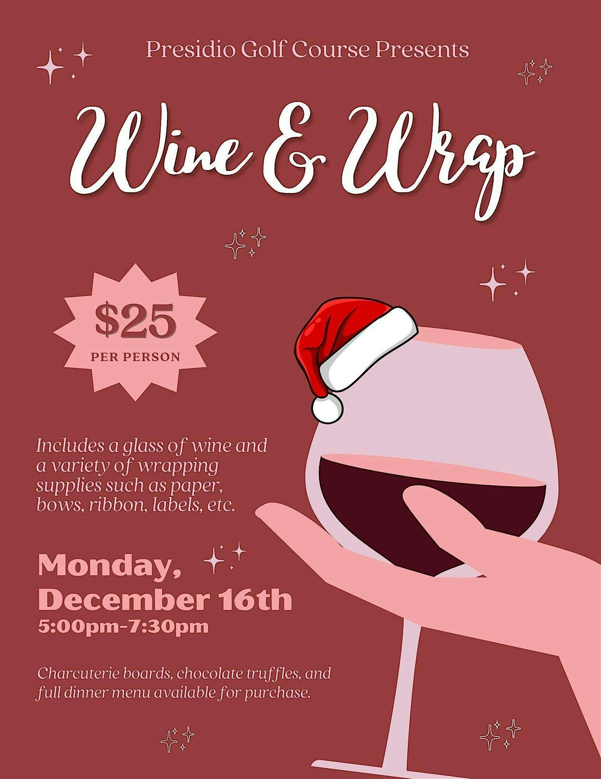 Wine & Wrap at Ironwoods Bar & Grill