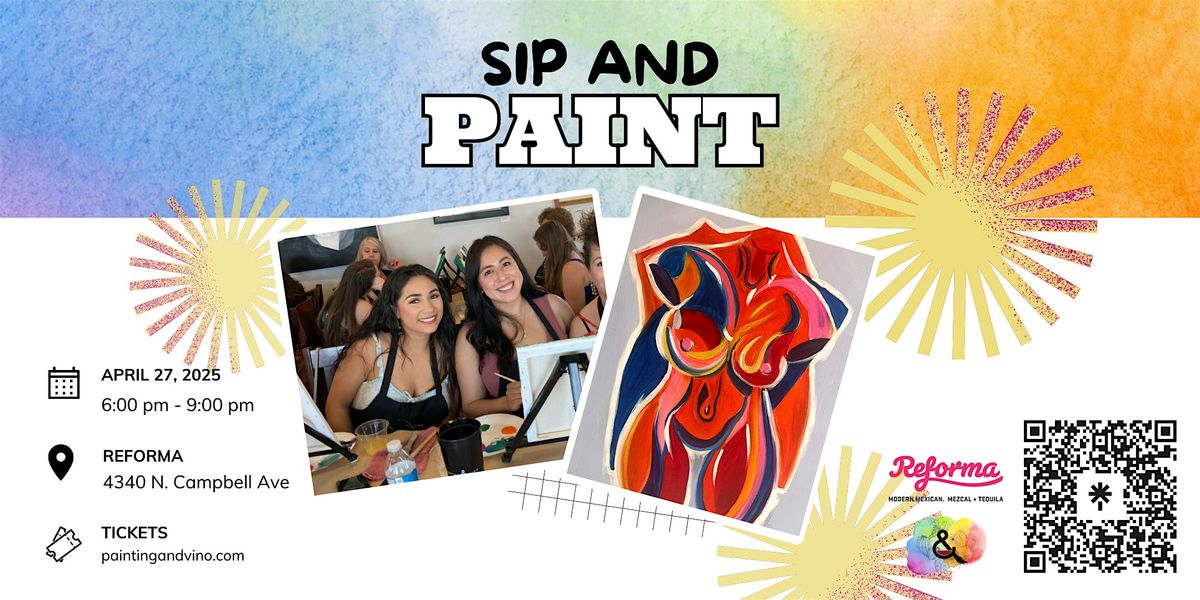 Abstract Venus Paint and Sip at Reforma Modern Mexican