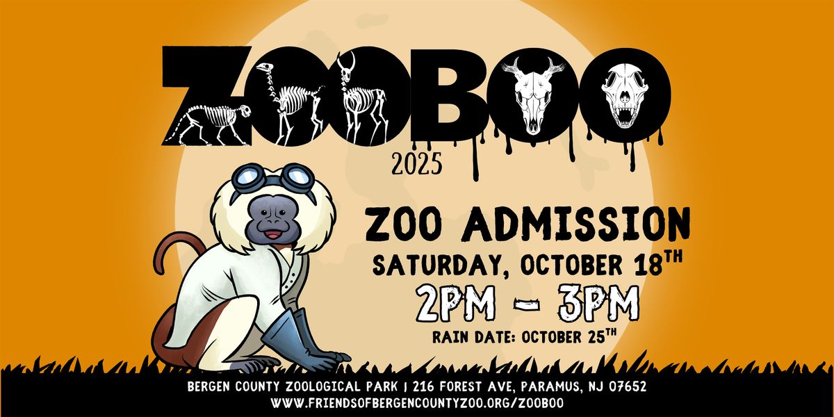 Zoo Boo 2025 (Zoo Only) Saturday Oct 18th 2-3pm