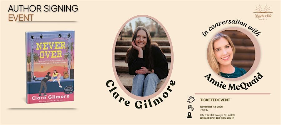 Clare Gilmore Author Event