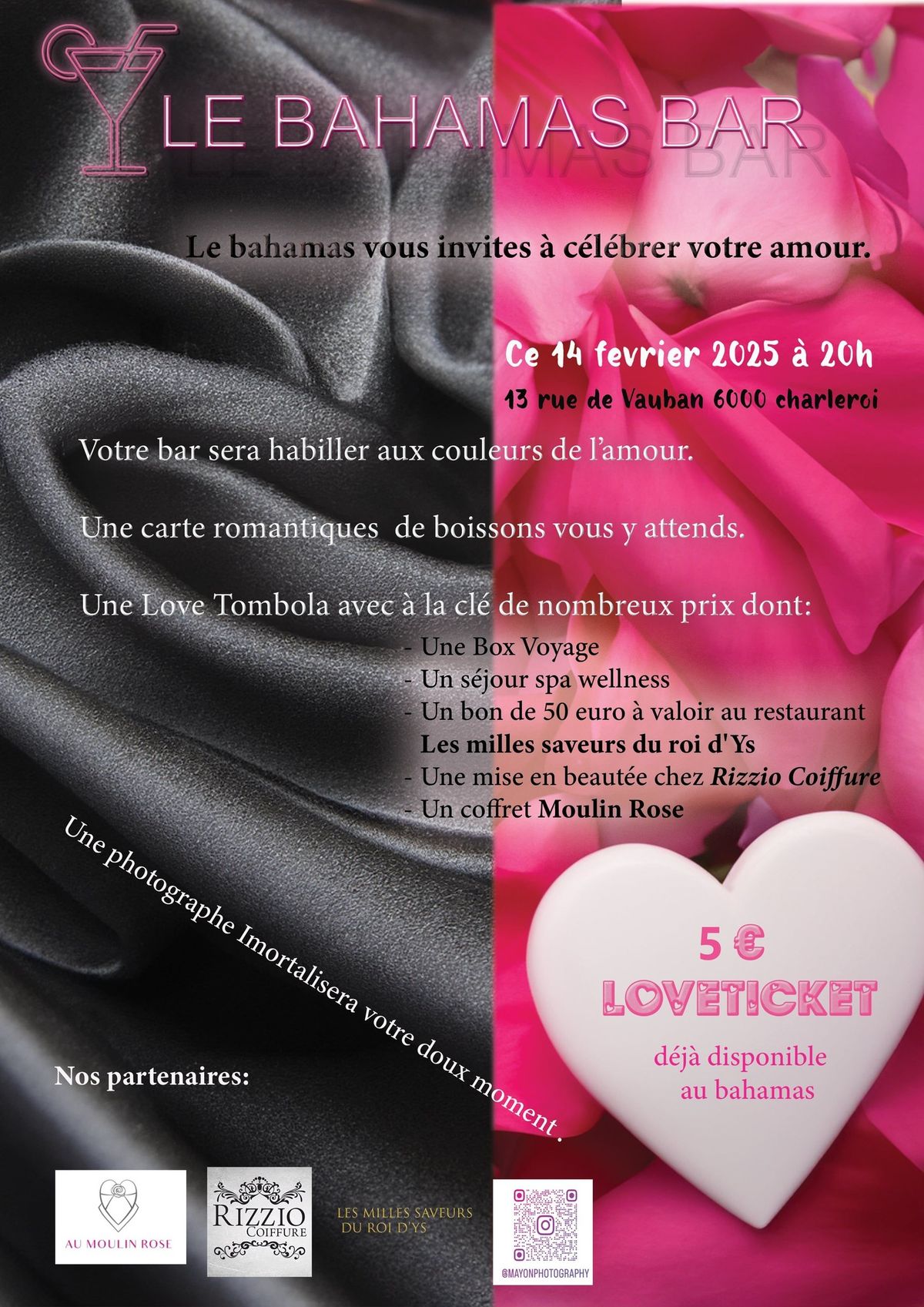 soir\u00e9e Saint-Valentin au Bahamas 