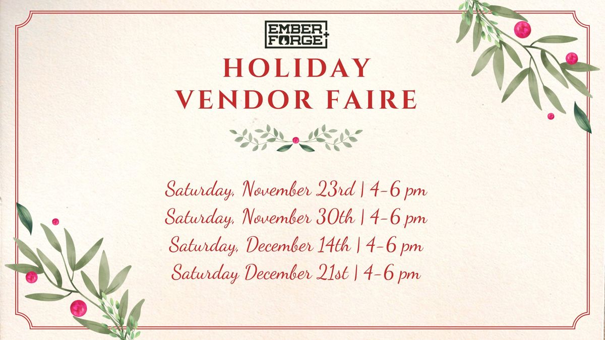 Holiday Vendor Faire